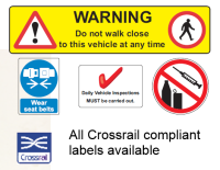 Crossrail Compliant Labels
